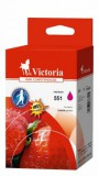 551 Tintapatron Pixma iP7250, MG5450 ,MG6350 nyomtatókhoz, VICTORIA vörös, 11ml (kompatibilis)