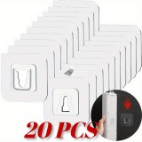 5pár erőteljes ragasztókampó, többfunkciós fürdőszoba- és konyhai vízálló fali akasztó