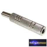 6,3mm jack sztereó fém lengő aljzat