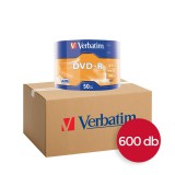 600DB Verbatim DVD-R 16X Lemez - Shrink (50) CSOMAG!