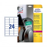 63,5*33,9 mm-es Avery Zweckform A4 íves etikett címke, fehér színű (10 ív/doboz)