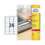 63,5*33,9 mm-es Avery Zweckform A4 íves etikett címke, fehér színű (20 ív/doboz)