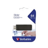 64 GB Pendrive 2.0 Verbatim Slider (fekete)
