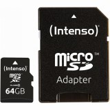 64GB Intenso MicroSDXC 20MB/s +Adapter (3413490) - Memóriakártya