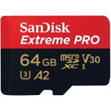 64GB SanDisk Extreme Pro MicroSDXC 200MB/s +Adapter (SDSQXCU-064G-GN6MA)
