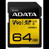 64GB SDXC ADATA Premier One UHS-II U3 Class 10 (ASDX64GUII3CL10-C) (ASDX64GUII3CL10-C) - Memóriakártya