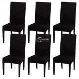 6db-os Székhuzat Szett – Univerzális, Könnyen Felhelyezhető és Mosható Székvédő Huzatok