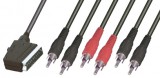6RCA-SCART sztereo kábel V56