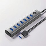 7 portos ORICO CL7U USB 3.0 Hub Alumínium Házzal