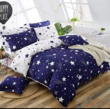 7 részes Csillagos Ágynemű Garnitúra-Kék