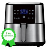 8 L-es Air Fryer 1800W kivehető kosaras, Tumby olaj nélküli forró levegős fritőz digitális kijelzővel, rozsdamentes acél burkolattal