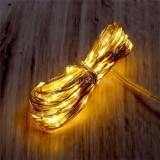 8 programos 10m/távirányítós/meleg fehér/100db LED-es/USB-s fénydekoráció (IRIS_273-31)