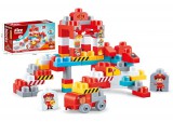 80 darabos tűzoltó építőjáték készlet