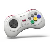 8BitDo M30 Bluetooth, Nintendo Switch, PC, Mobil, Fehér, Vezeték nélküli kontroller