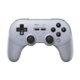 8Bitdo Pro 2, Nintendo Switch/Switch 2, PC, Mobil, Steam, Hall Effect, Szürke, Vezeték nélküli kontroller