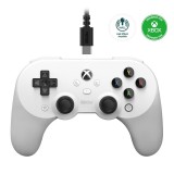 8Bitdo Pro 2, Xbox Series X|S, Xbox One, PC, Official, Hall-Effect, Fehér, Vezetékes kontroller