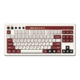 8BitDo Retro 87, Mechanikus, RF/Bluetooth/USB, Kailh Box Switch, Angol, Fami Edition, Gamer, Vezeték nélküli billentyűzet