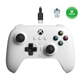 8Bitdo Ultimate Wired, Xbox Series X|S, Xbox One, PC, Hall-Effect, Fehér, Vezetékes kontroller