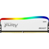 8GB 3200MHz DDR4 RAM Kingston Fury Beast White Special Edition (KF432C16BWA/8) (KF432C16BWA/8) - Memória