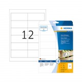97*42,3 mm-es Herma A4 íves etikett címke, fehér színű (25 ív/doboz)