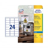 99,1*67,7 mm-es Avery Zweckform A4 íves etikett címke, fehér színű (20 ív/doboz)