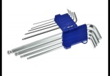 9db-os 230mm HEX GÖMB IMBUSZKULCS KÉSZLET 1,5-10mm