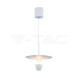 9W LED dizájner függőlámpa, 30x300x1370 mm, állítható magasságú, fehér színű, 3000K (V-TAC)