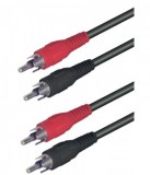 A 3X 2RCA dugó-2RCA dugó 1,5m kábel