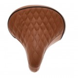 A barna biciklije rugókkal és kapcsokkal