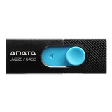 A-DATA Adata uv220 64gb usb 2.0 fekete-kék pendrive (auv220-64g-r)