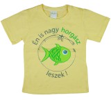 A-K "Én is nagy horgász leszek!" feliratos rövid ujjú fiú póló