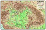 A Kárpát-medence domborzata és vizei falitérkép - Topográf