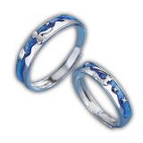 A kis herceg és a róka páros acél gyűrű