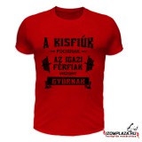 A kisfiúk fociznak, az igazi férfiak, viszont gyúrnak (piros póló)