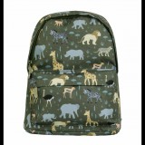 A Little Lovely Company Small backpack - animals from the savannah (ALLC_BPSAGR63)