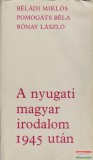 A nyugati magyar irodalom 1945 után