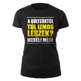 A súlyzóktól túl izmos leszek? Mesélj még! Női fekete póló