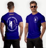 A wolf doesn't concern himself with the opinions of sheep - kék póló