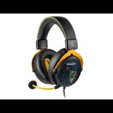 A4-Tech Bloody M595 Renegade Midnight USB fekete-sárga gamer headset (A4TSLU47738)