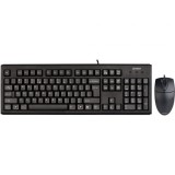 A4-Tech KM-72620D vezetékes billentyűzet + egér USB Black US A4TKLA43774