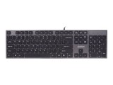 A4Tech A4-TECH KV-300H, Ultravékony X-Key, USB, Angol kiosztás, Szürke, Vezetékes billentyűzet