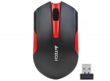 A4Tech A4-TECH V-TRACK G3-200N, 1000 DPI, RF Wireless, Optikai, Kétkezes, Fekete-Piros, Vezeték nélküli egér