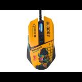 A4Tech Bloody W63 Max Renegade Midnight Vezetékes Gaming Egér - Sárga Mintás (A4TMYS47620)