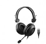 A4Tech HU-35 fekete mikrofonos fejhallgató