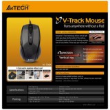 A4Tech V-Track Vezetékes Optikai Egér - Fekete (N-708X)