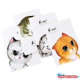 A5 vonalas füzet cicás borítóval