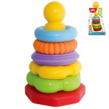ABC színes gyűrű piramis 25cm - Simba Toys
