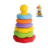ABC színes gyűrű piramis 25cm - Simba Toys