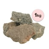 ABC-ZOO Black Volcano Stone M vulkanikus eredetű kő akváriumba – 1 kg