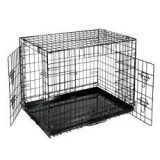 ABC-ZOO Dog Cage Black Lux ketrec - 2x ajtó, S - 61,5 x 42,5 x 50 cm